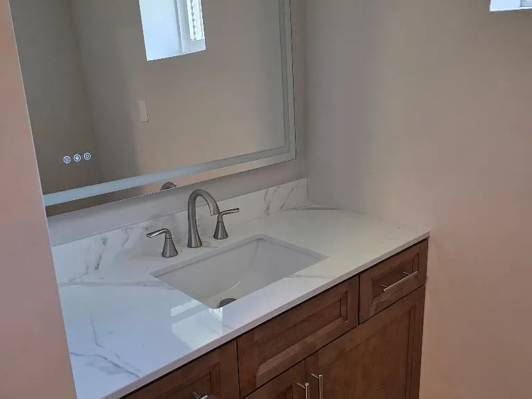 View of 1st floor bathroom vanity