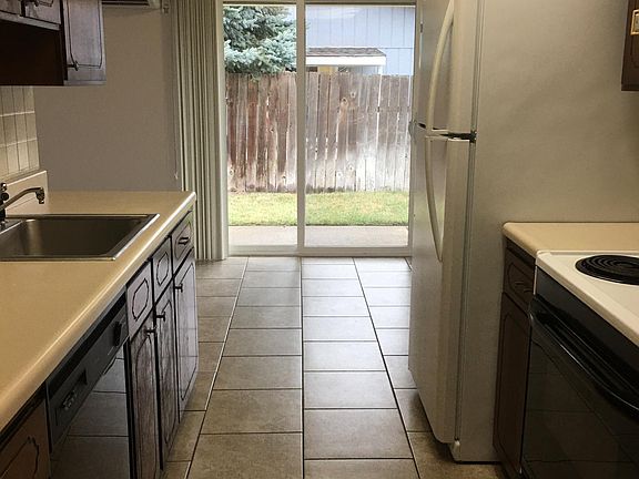 Kitchen into dining area
