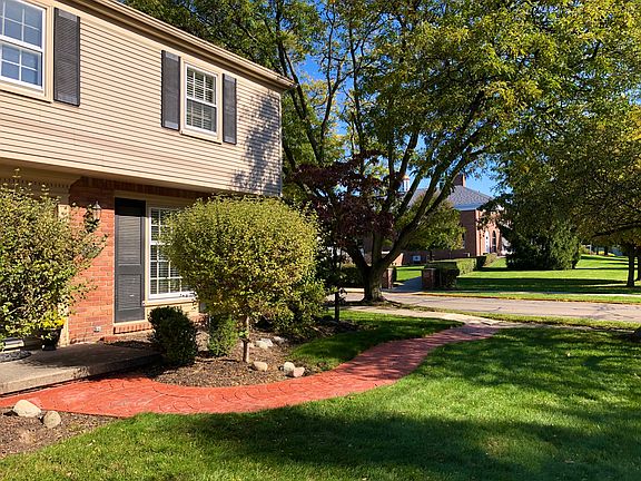 Stamped concrete walk.