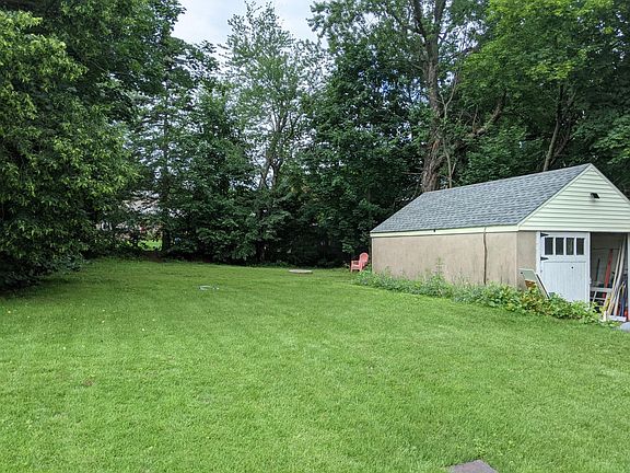 Backyard View With Garage