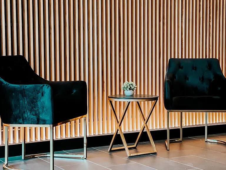 Sitting Area in Lobby - Doorman During Business Hours