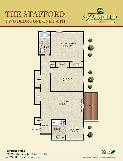 Floor plan The Stafford Two Bedroom