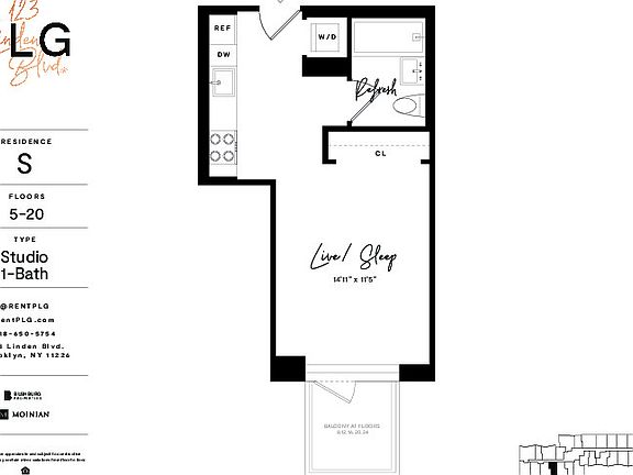 2nd image of 151 Clarkson Ave #14S