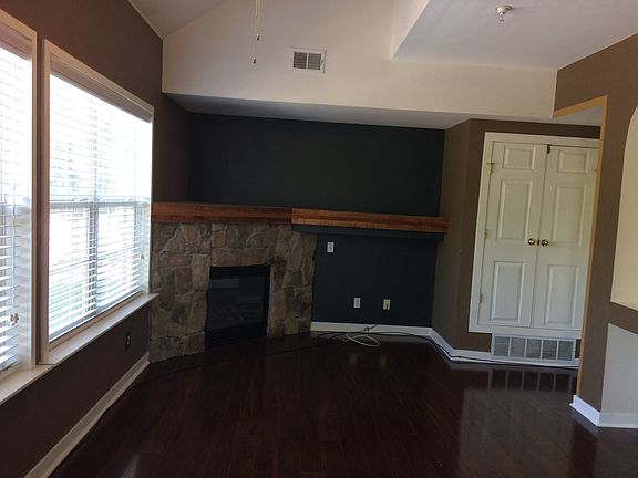 hardwood floor in the living room