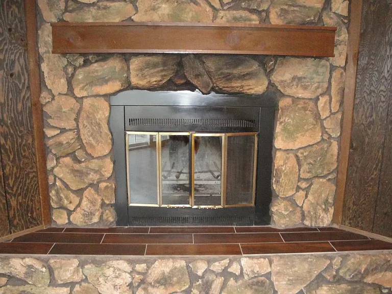 fireplace in family room