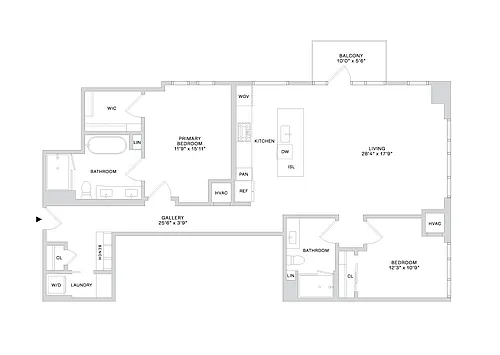 Floor plan PHC3 (2x2)
