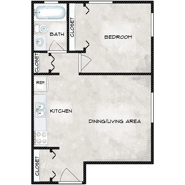 Floor plan 1BR