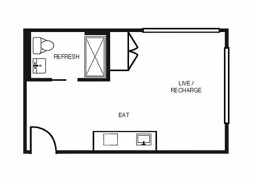Floor plan Studio S AFF