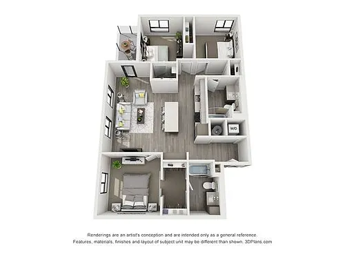 Floor plan Three Bedroom