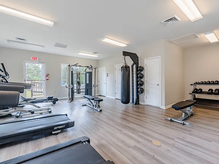 Fitness Center at Villas at North Point and South Point Apartments