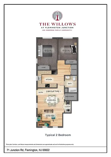 Floor plan 2 Bedroom