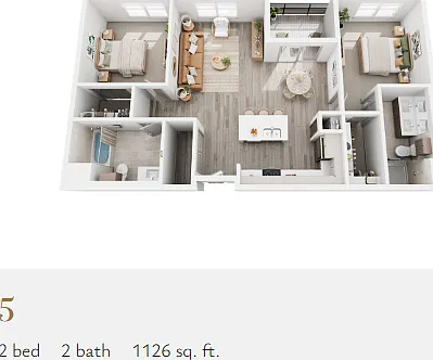 Plan 5 floor plan The Charles Denver West
