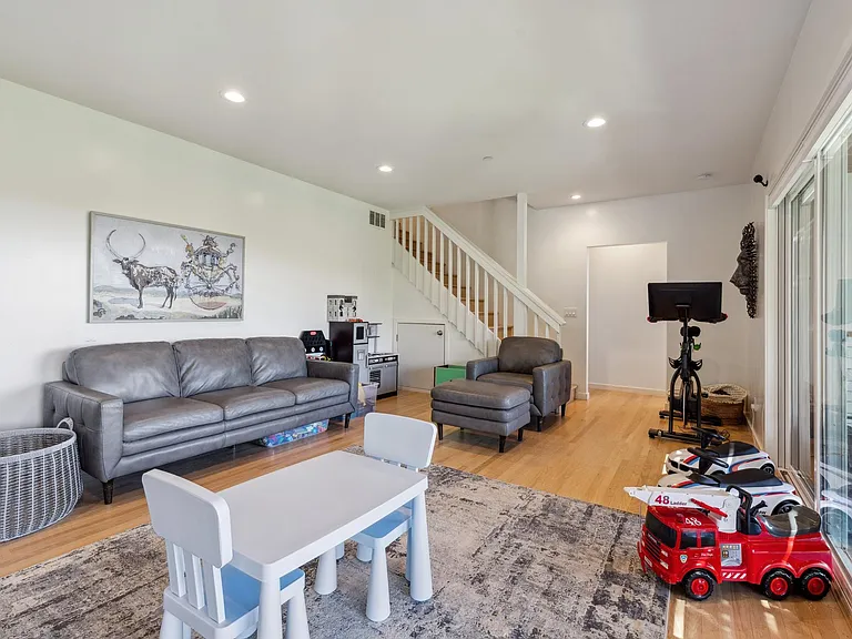 Lower level living / play area