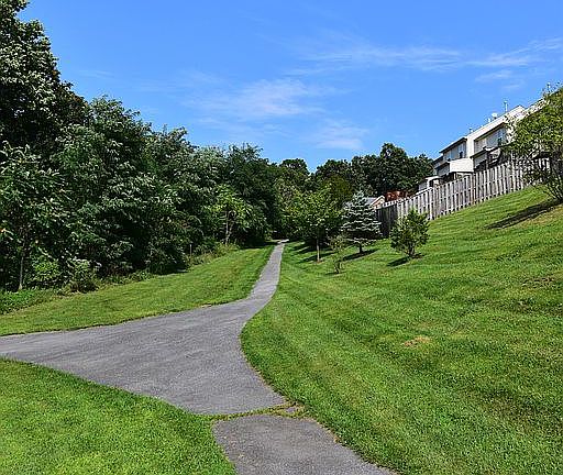 walking path to tot lot