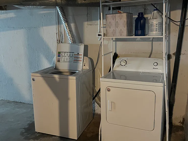 Washer & Dryer in basement
