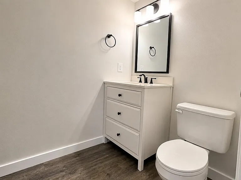 First floor half bath