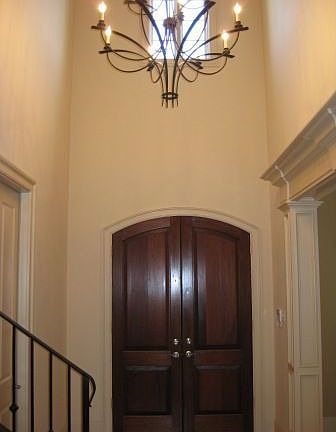 Soaring ceilings in the foyer