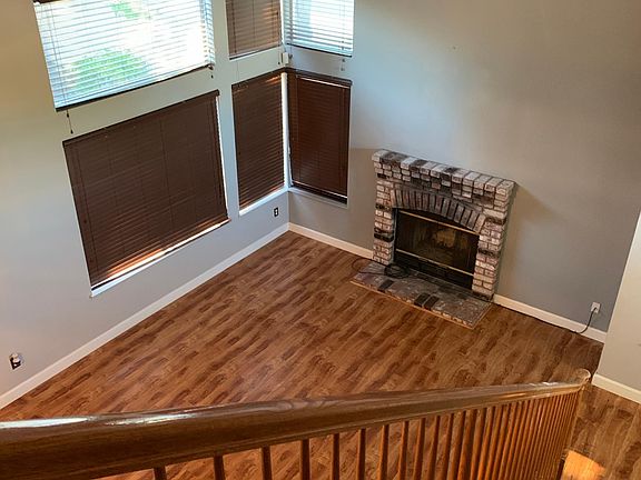 living room with high ceiling