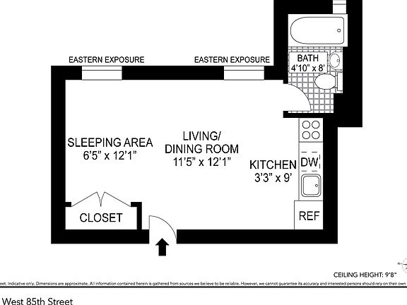 2nd image of 330 W 85th St APT 2G