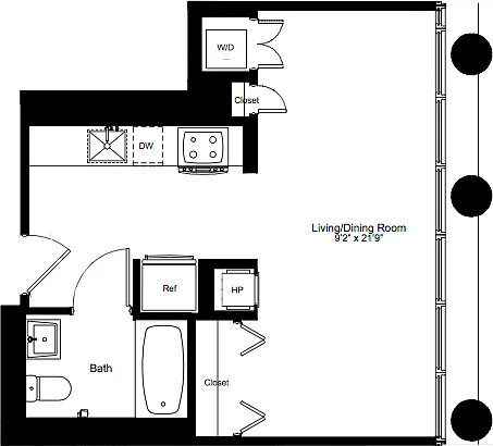 Floor plan Studio D 5