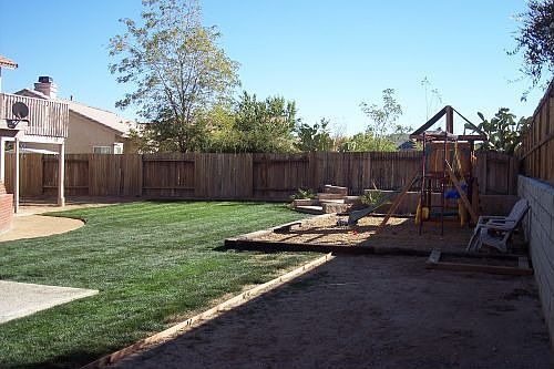 Partial backyard
