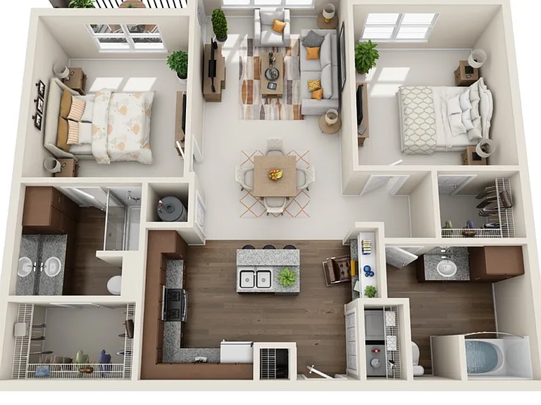 Two bedroom two bathrooms Two bedroom two bathrooms