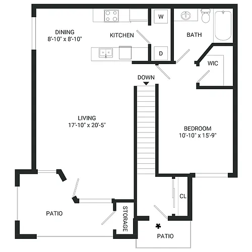 Floor plan The Belfry (Upper)