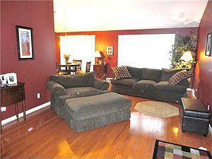 Living Room with Cathedral Ceiling