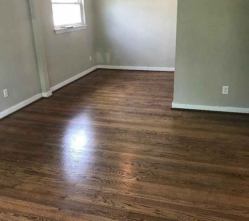 freshly painted and new hardwood floors