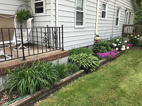 Right side of house