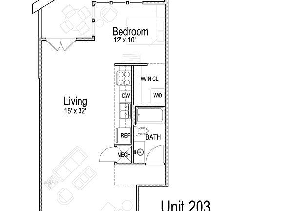 3rd image of 427 S College Ave #203