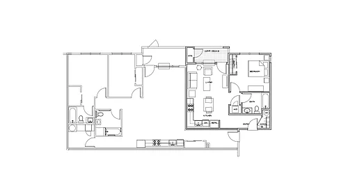 Floor plan 1bed 1bath