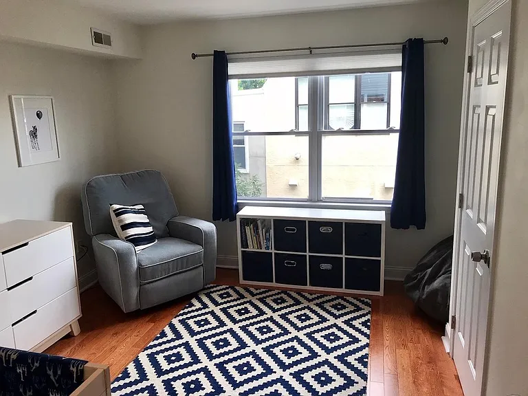 2nd floor bedroom #2 (back of house) (also easily fits queen size bed)