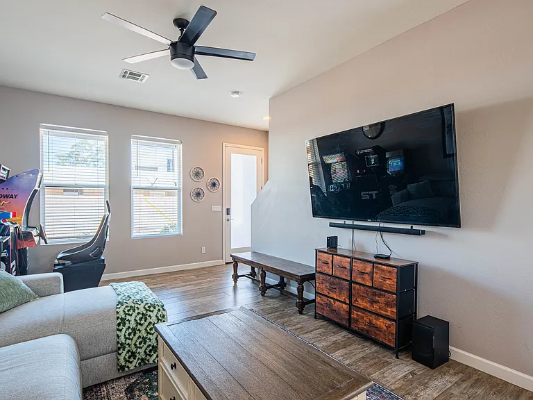 Living room and front door
