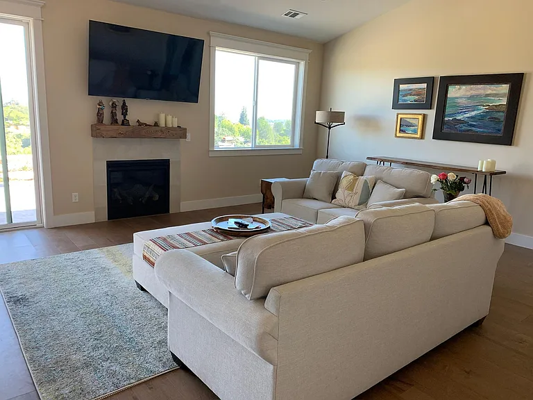 65" tv over gas fireplace