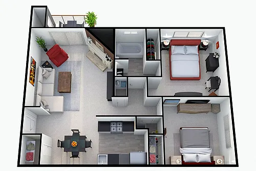 Floor plan 2x1p2