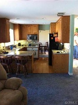 Kitchen view from the family room