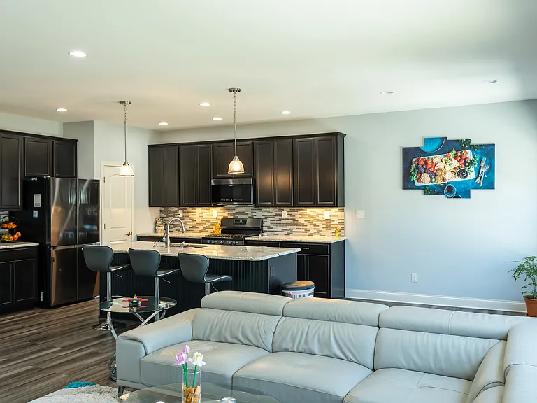 Living room to Kitchen
