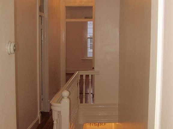 view - main hallway, steps & entrance foyer at bottom