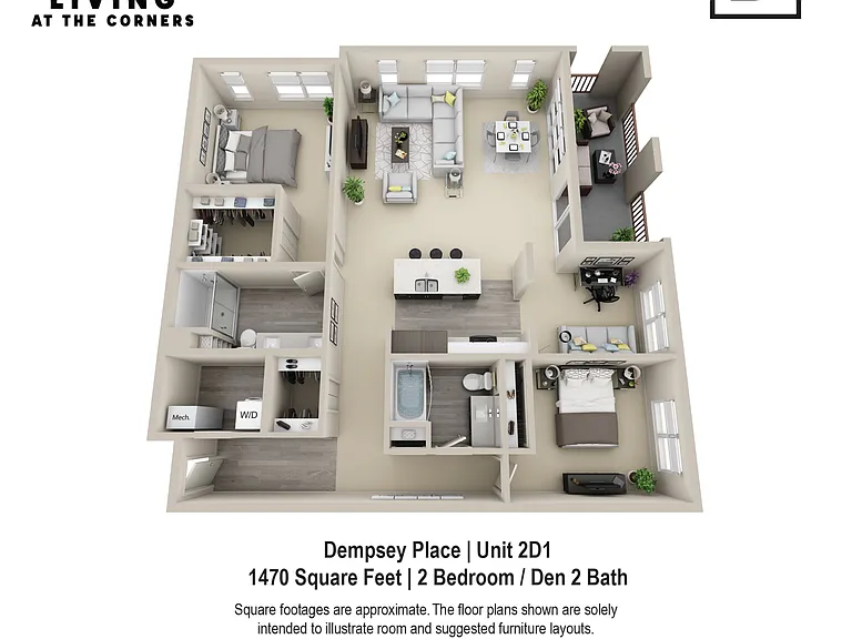 Dempsey Place Unit Style 2D1 Dempsey Place Unit Style 2D1