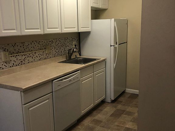 Dishwasher, refrigerator and sink in the kitchen