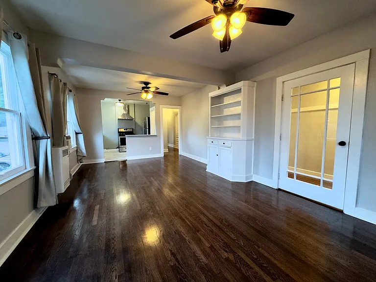 Living Room towards Kitchen and Office