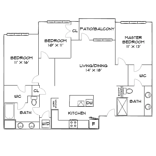 Floor plan Design 3B20