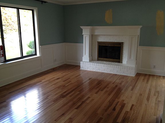 Living room fireplace