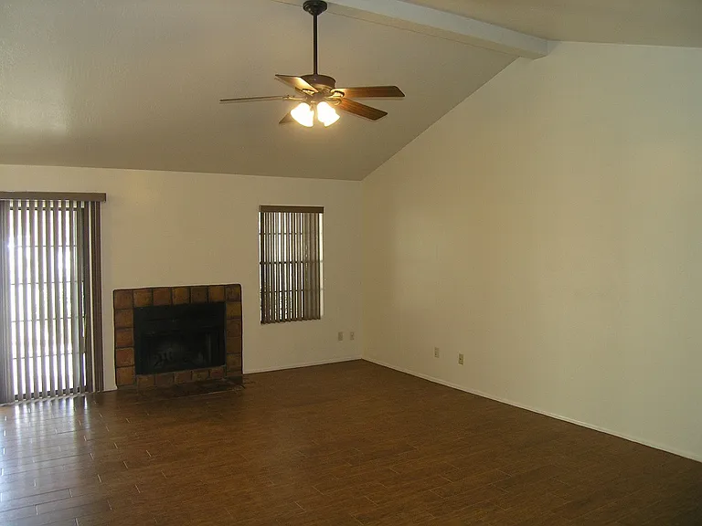 Living room with fireplace