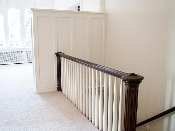 Landing at top of entry stairwell