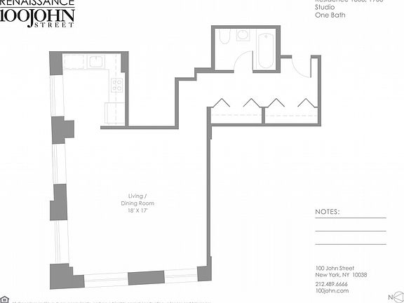 2nd image of 100 John St APT 1808