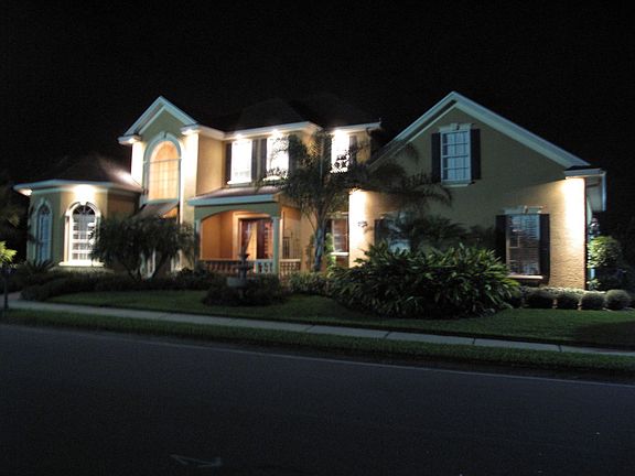 House at night