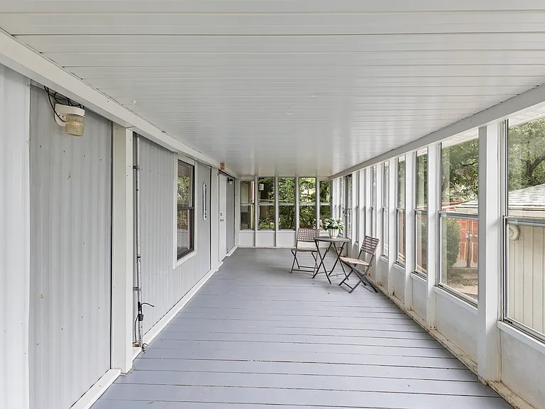 Enclosed porch