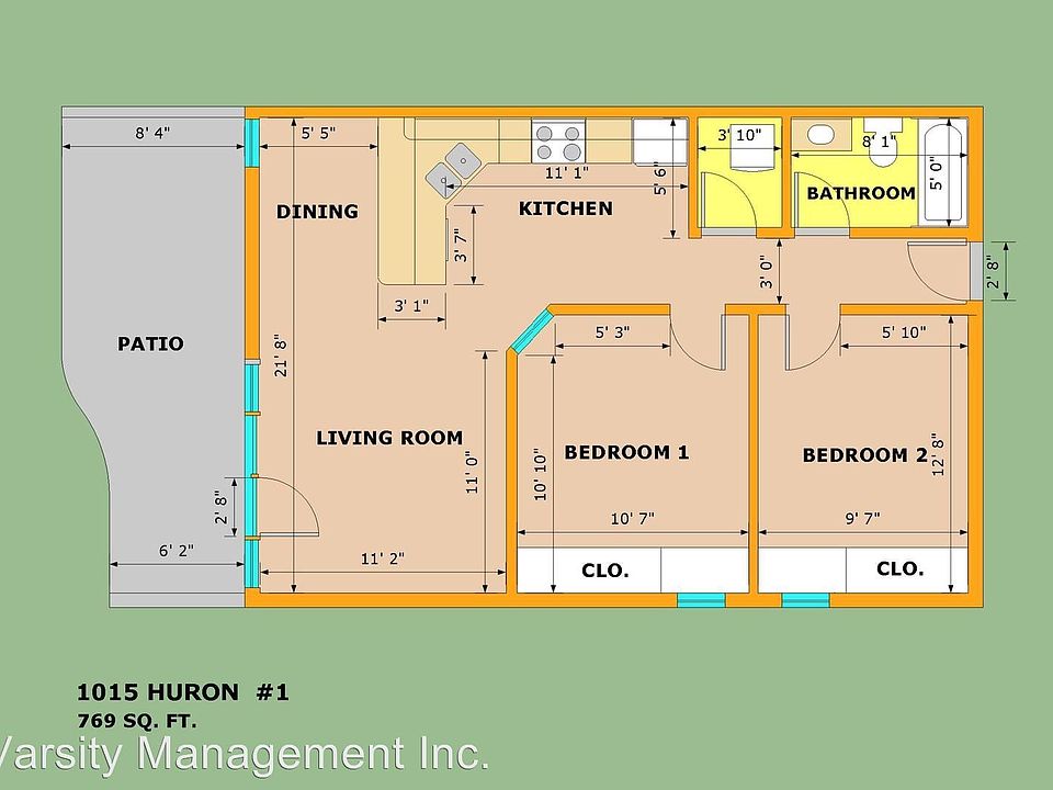 1st image of 1015 W Huron St APT 03